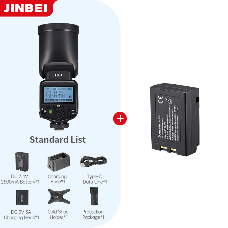 Photography Lighting Outdoor - JINBEI HD-1 Flash per Fotocamera con