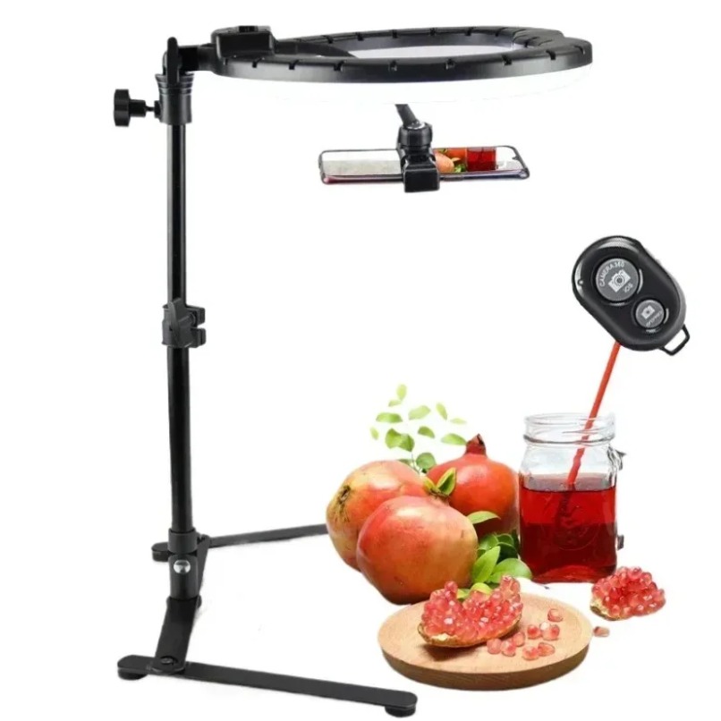 Photography Lighting For Food - Supporto da tavolo regolabile per telefono
