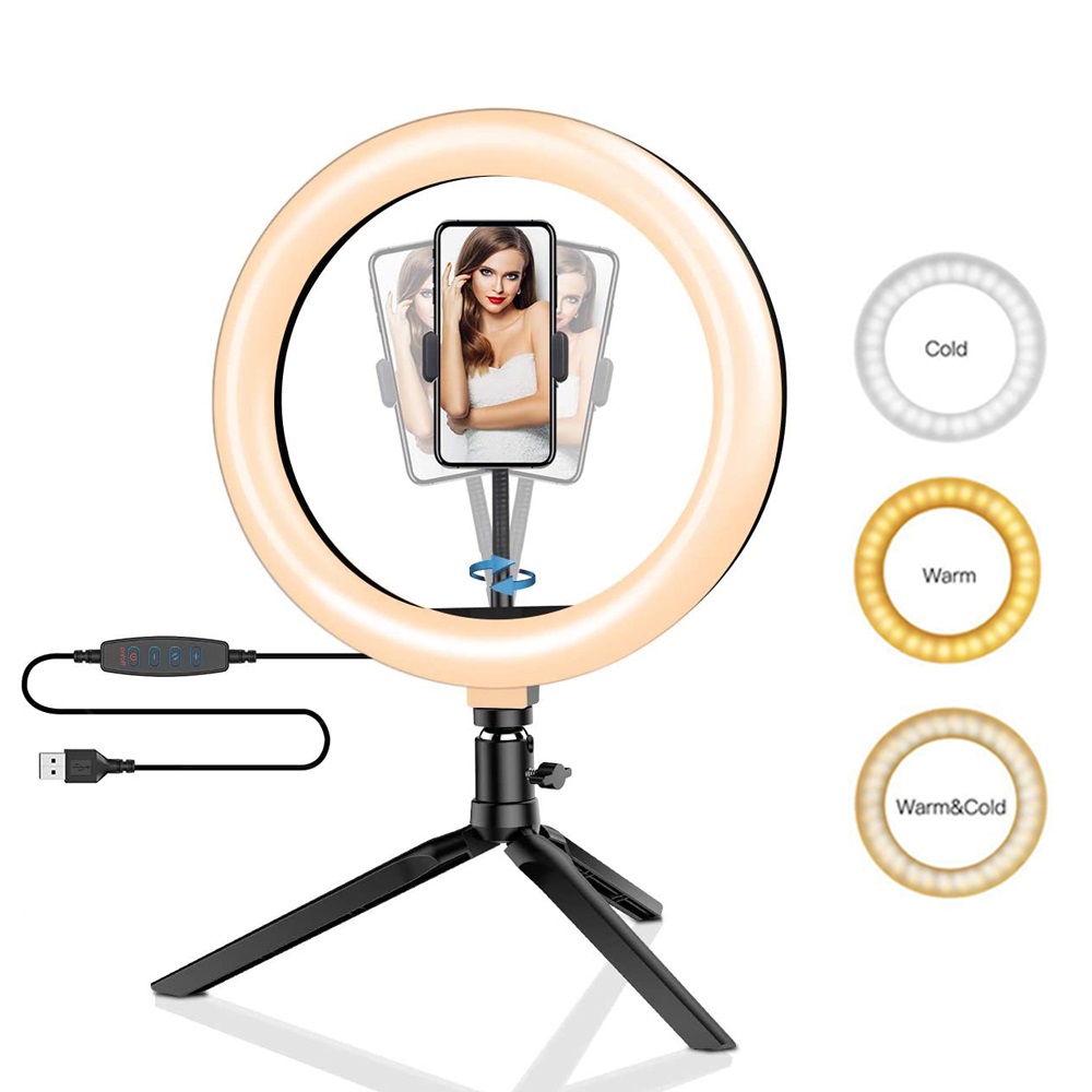 Photography Lighting Set - 26 centimetri 10 pollici Led Anello