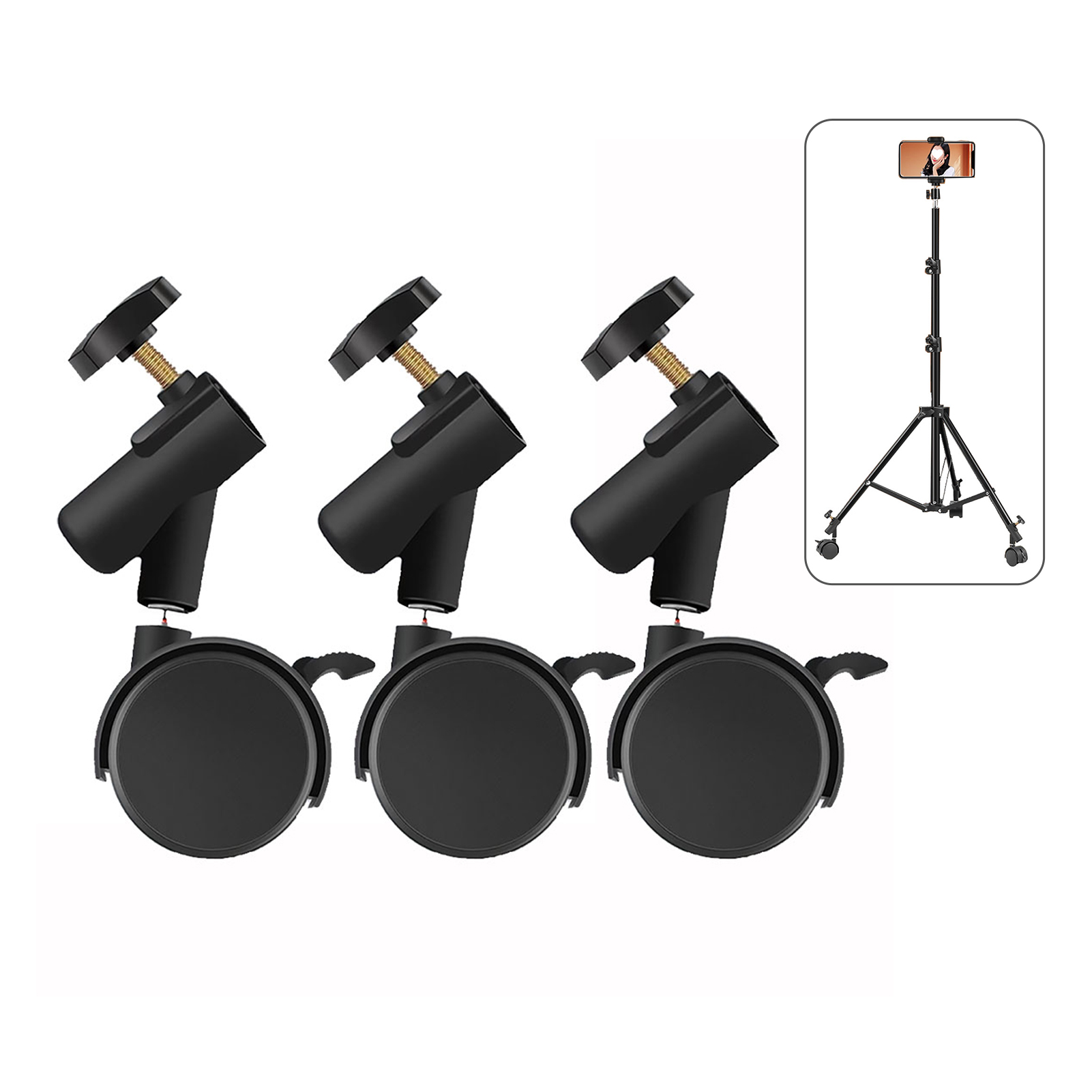 Photography Lighting Set - Set di 3 Ruote Flessibili con
