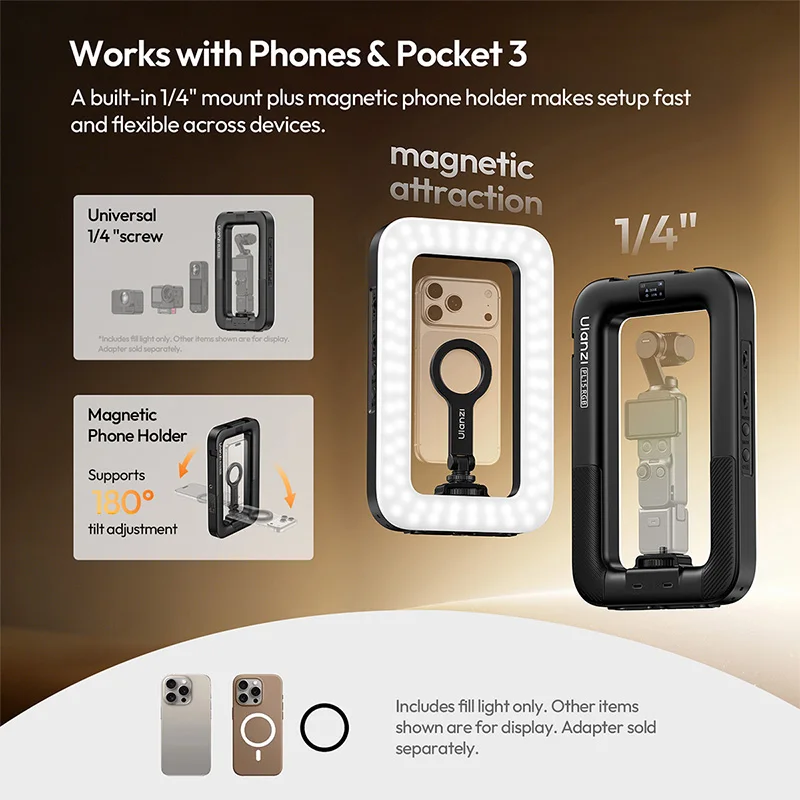 Luce di riempimento Ulanzi PL1 - Photography Lighting Spotlight recensione e prezzo